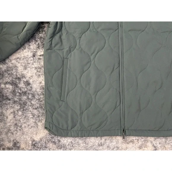 NWT Travis Mathew Men Large Come What May Green Quilted Bomber Jacket $ 189.00 - Picture 4 of 10